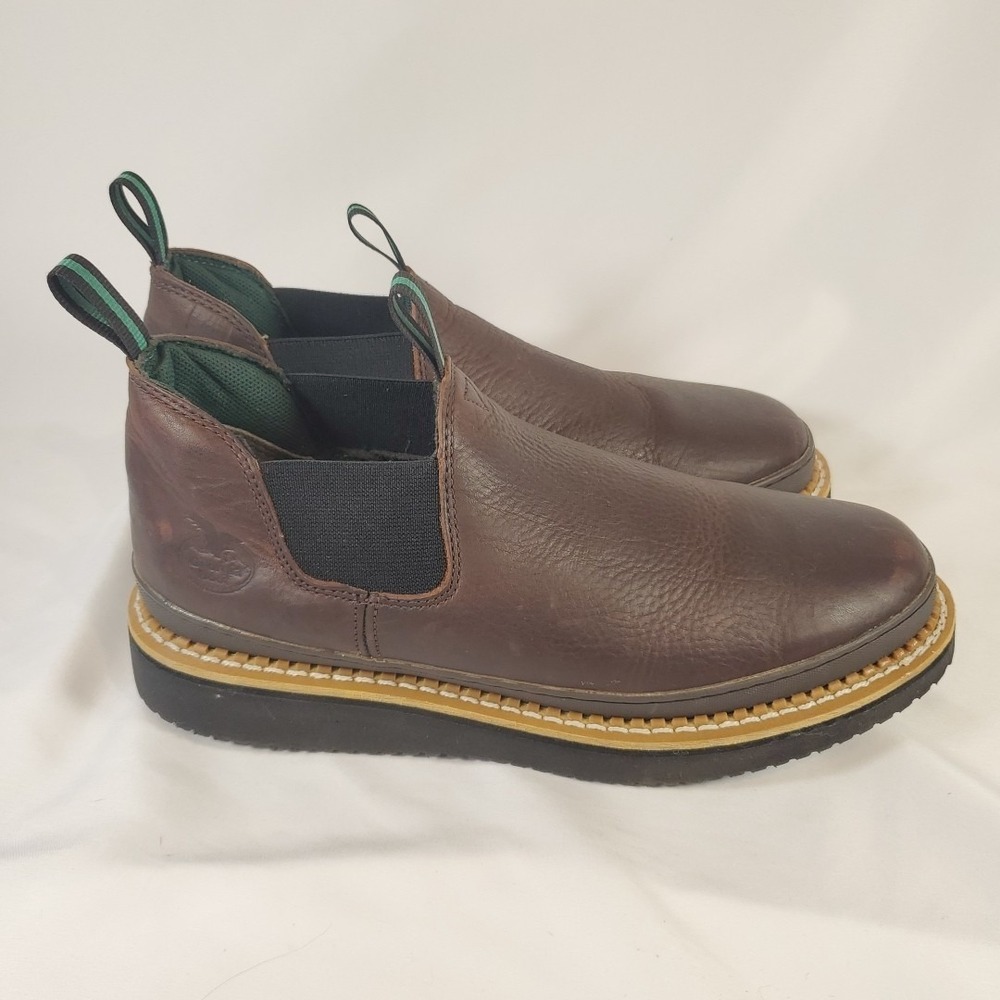 GEORGIA BOOTS - Giant Romeo Work Shoes Men's‎ Size 14 Wide Brown GR262